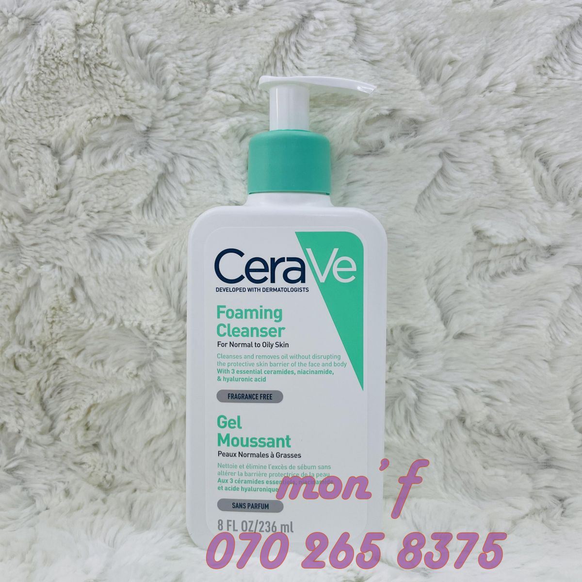 Sữa Rửa Mặt CeraVe Foaming Facial Cleanser Cho Da Dầu