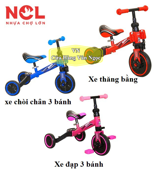 Xe chòi chân 3 bánh Trẻ Em – xe đạp ba bánh – Nhựa Chợ Lớn