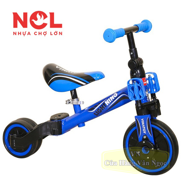 Xe chòi chân 3 bánh Trẻ Em – xe thăng bằng có bàn đạp – Nhựa Chợ Lớn