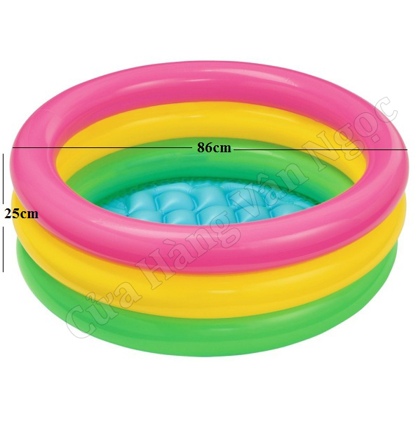 Bể bơi phao Intex tròn cho Bé rộng 86cm cao 25cm