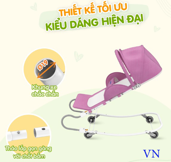 Xe nằm ăn bột có bập bênh.