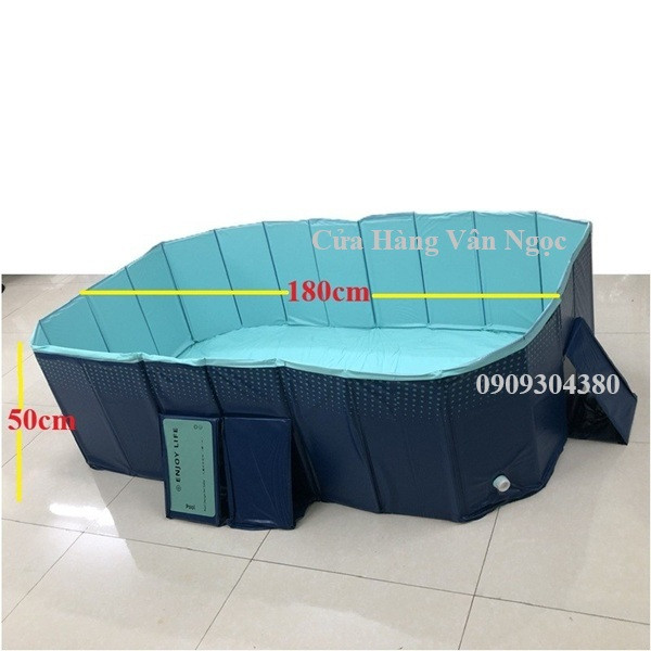Bể Bơi Gấp Gọn 210cm Không Bơm Hơi