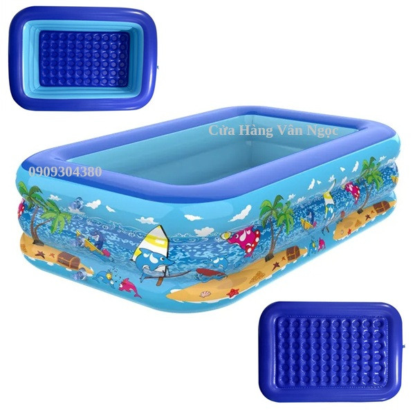  Bể Bơi Hồ Bơi Trẻ Em Dài 1,8m Ba Tầng Hình Chữ Nhật.