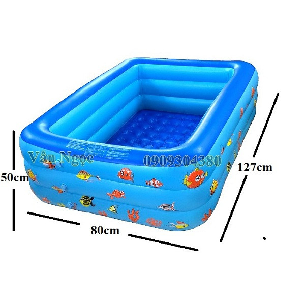 Bể Bơi Cho Bé Dài 1,3m Ba Tầng Hình Chữ Nhật