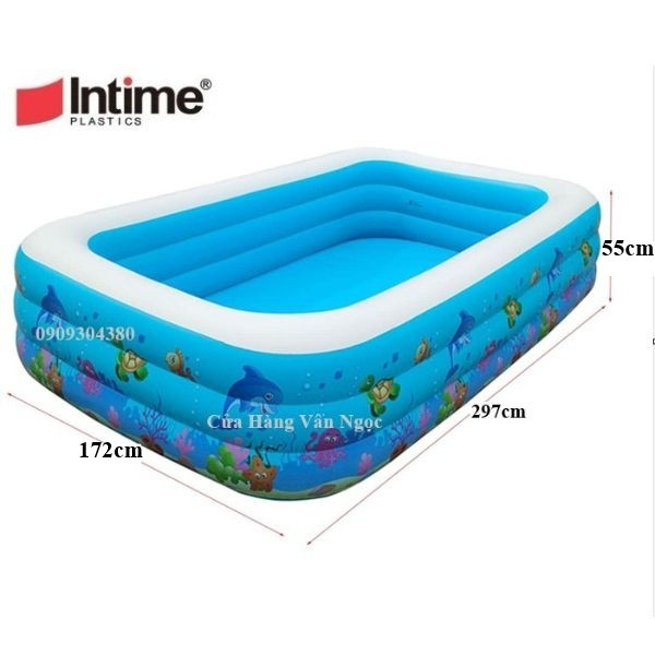 Bể bơi phao Em Bé cỡ lớn 3m - 3 tầng